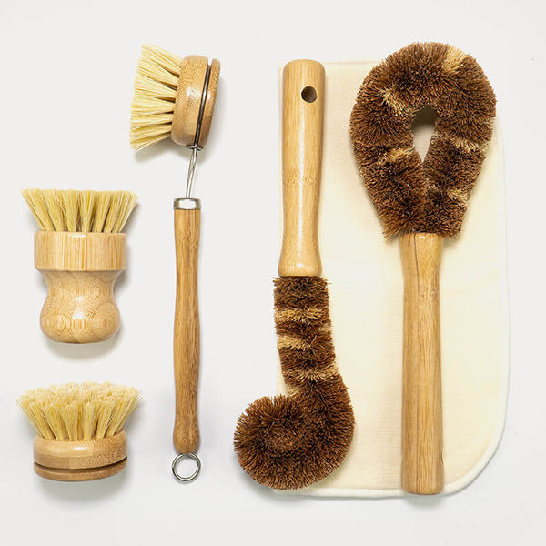 Bamboo Dish Brush Set Jungle Culture