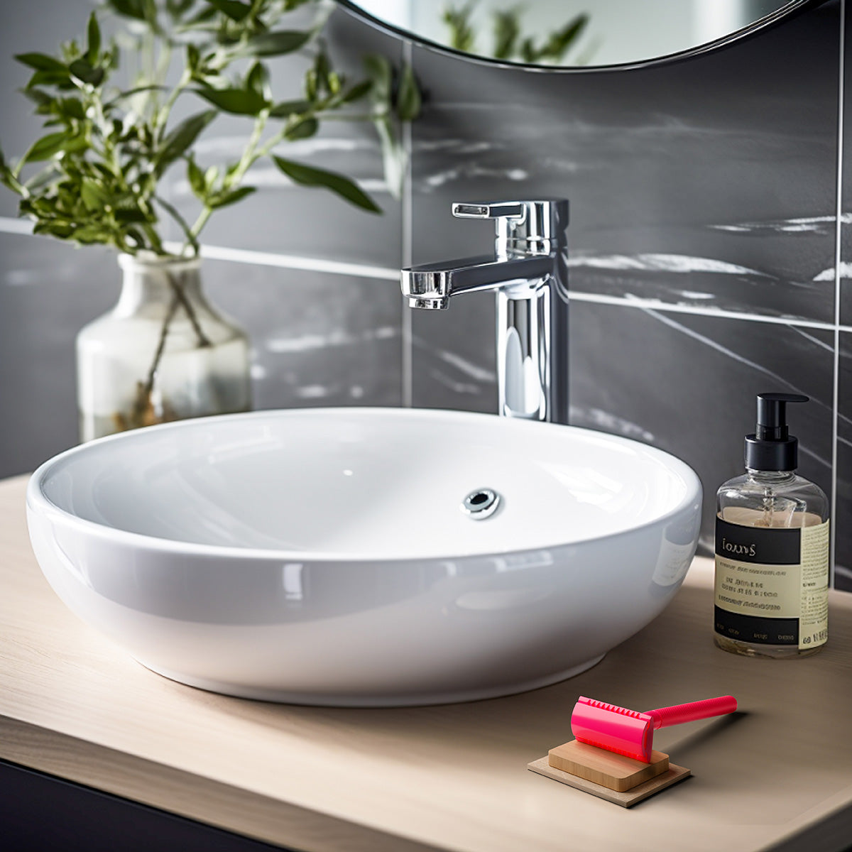 hot pink one blade safety razor for women