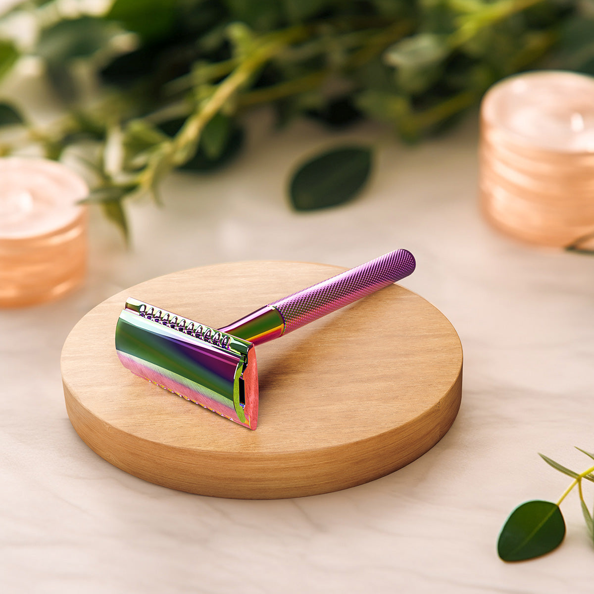 rainbow safety razor