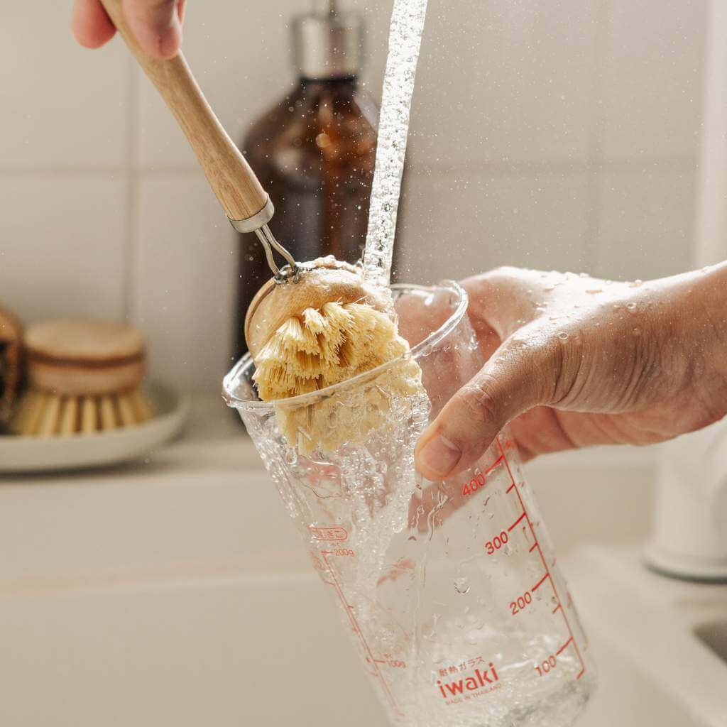 long handle bamboo dish brush jungle culture