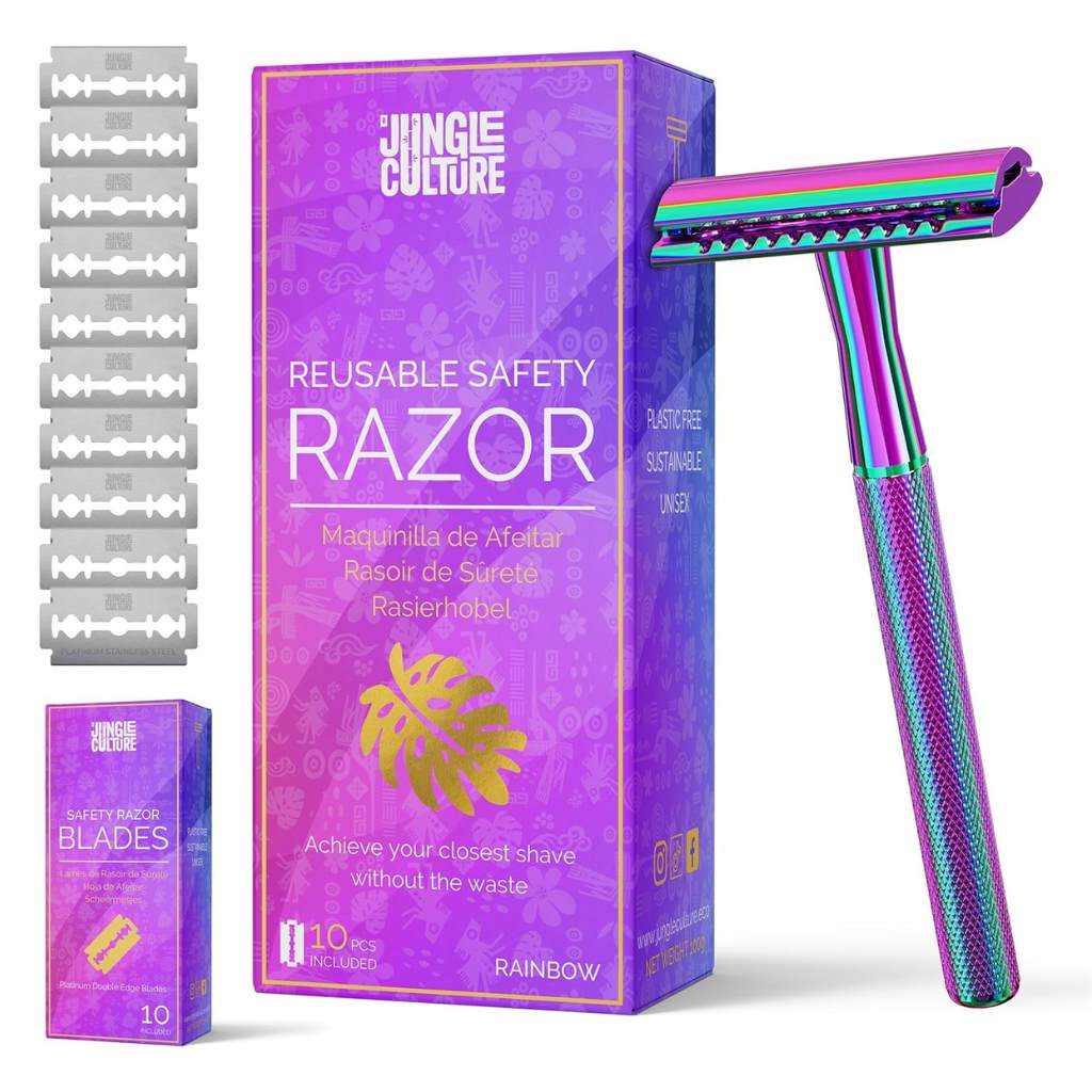 2023 Edition Jungle Culture Safety Razors | Includes 10x Razor Blades