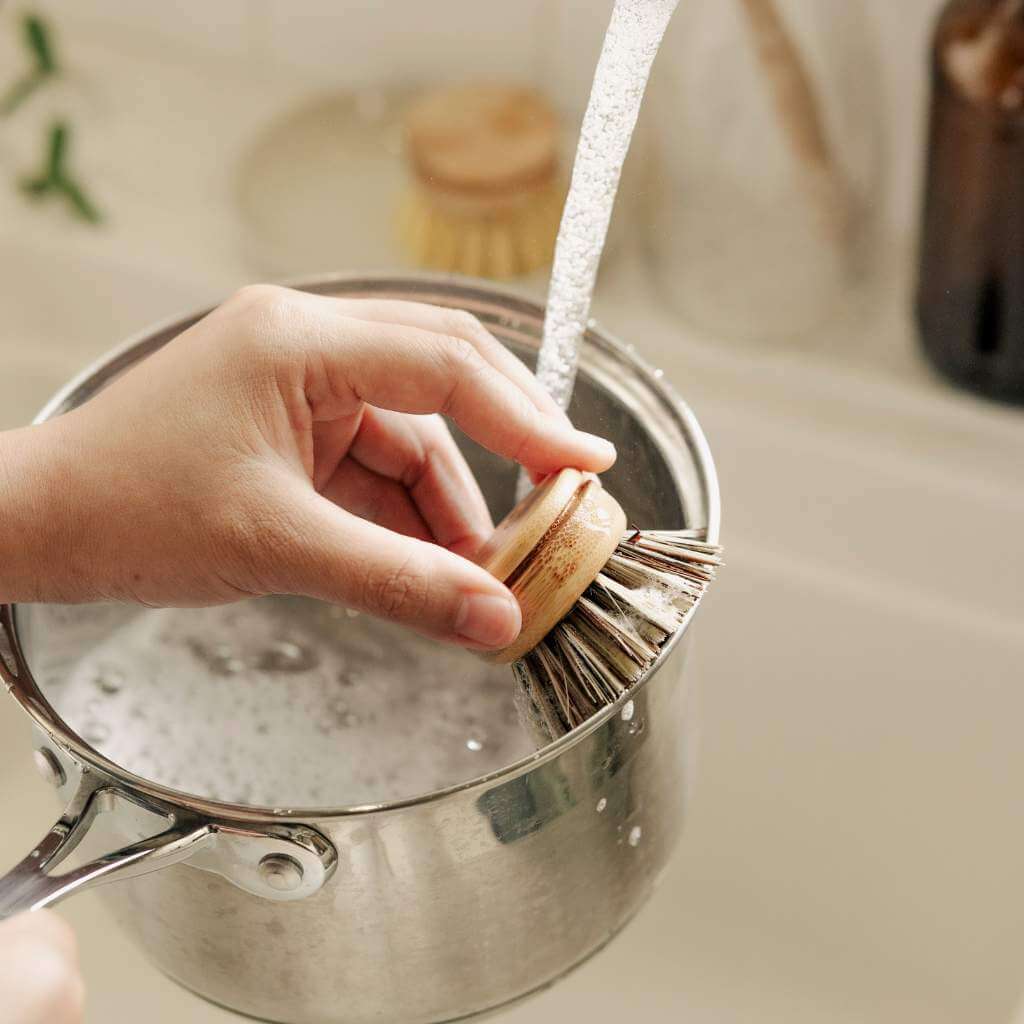 vegan dish brush head