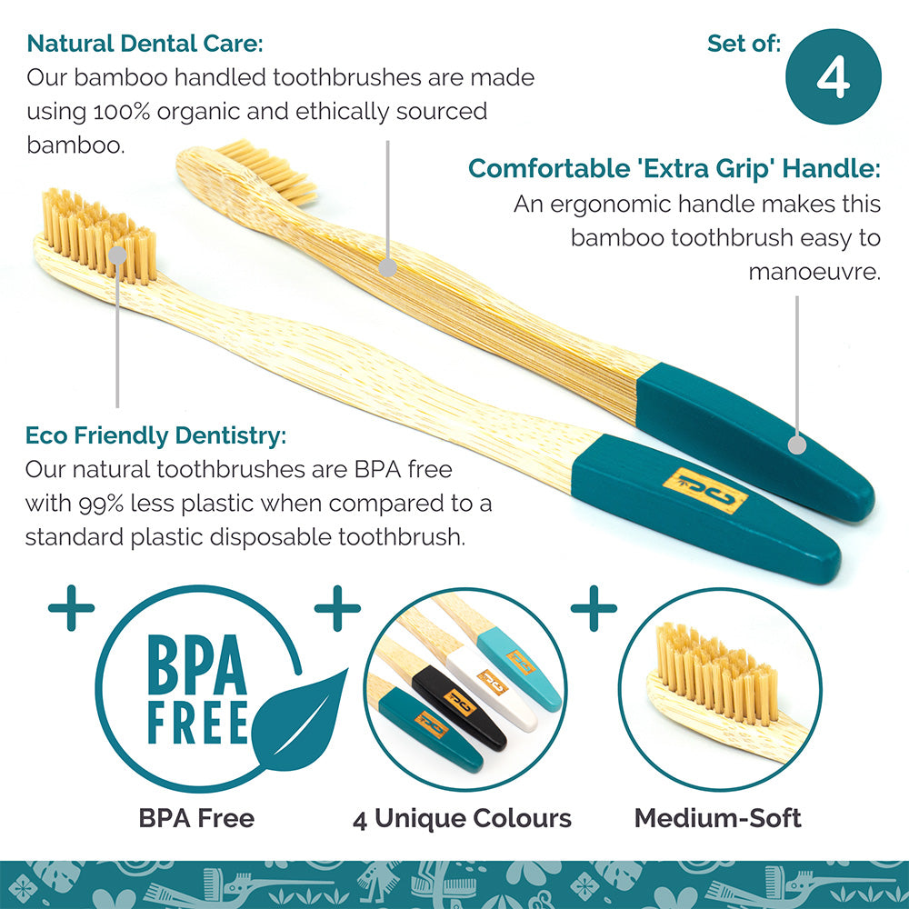 Soft Bristle Bamboo Toothbrushes