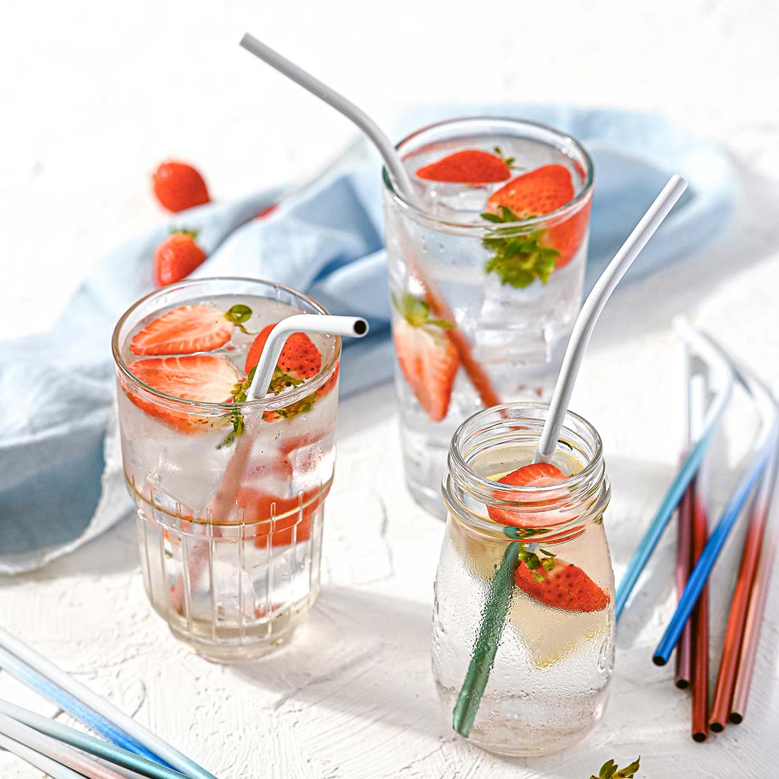 Plastic Free Reusable Straw Set