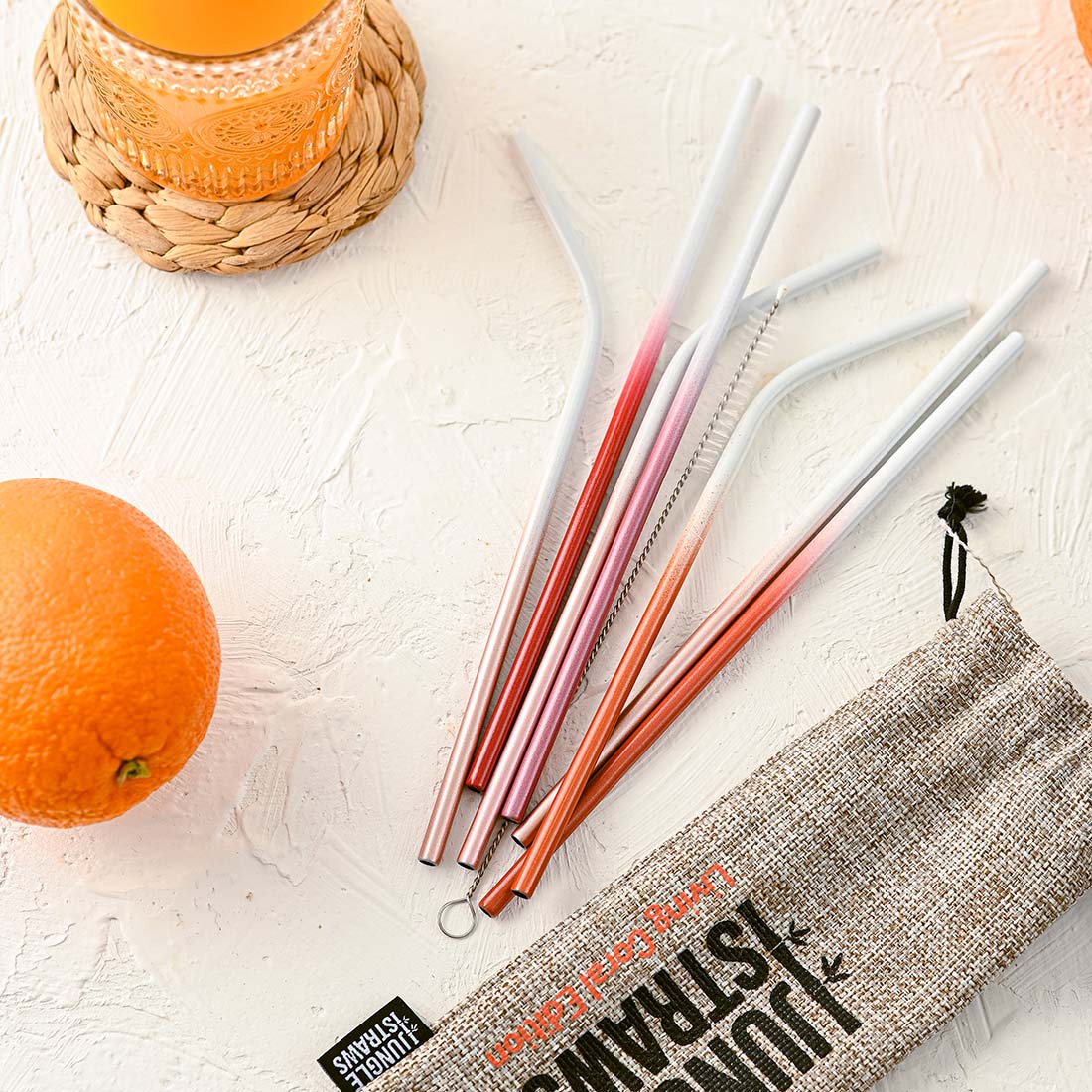 Eco Friendly Metal Straw Set