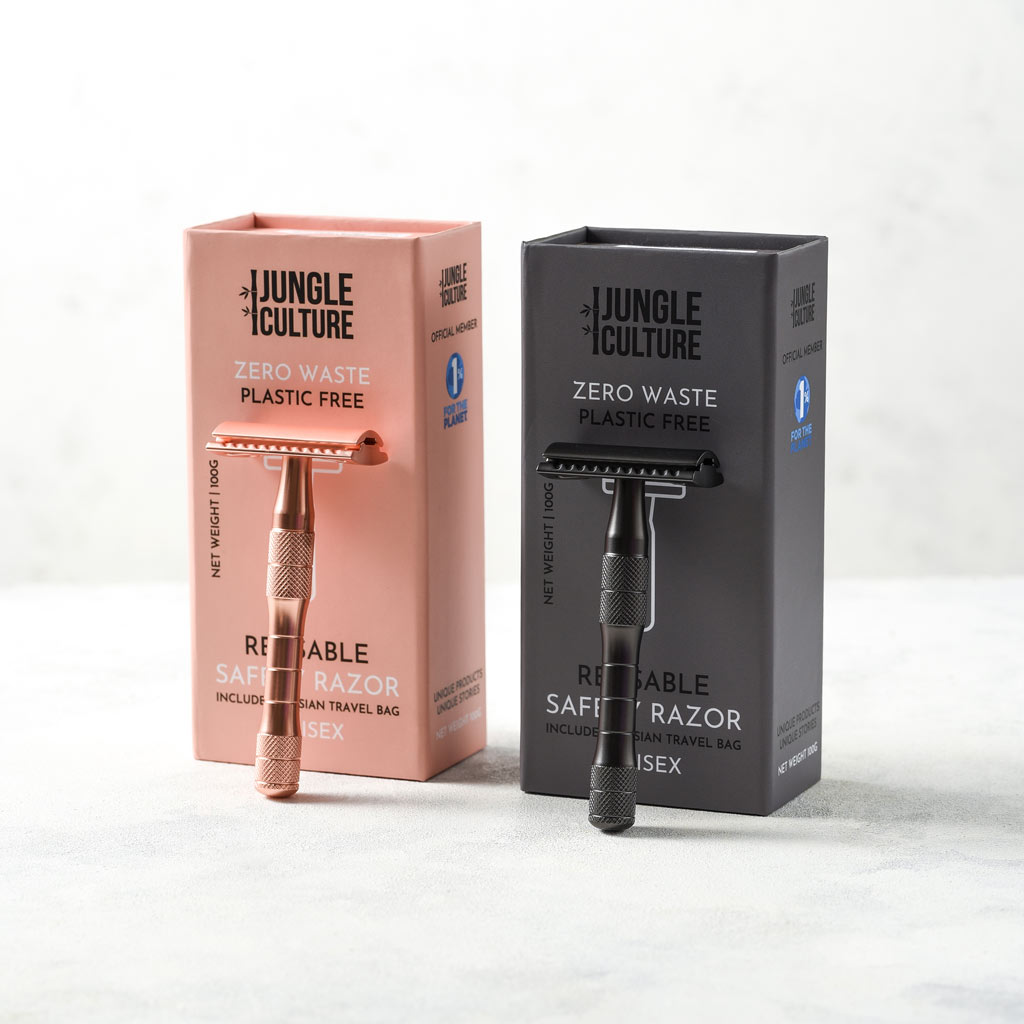 gold and black safety razors