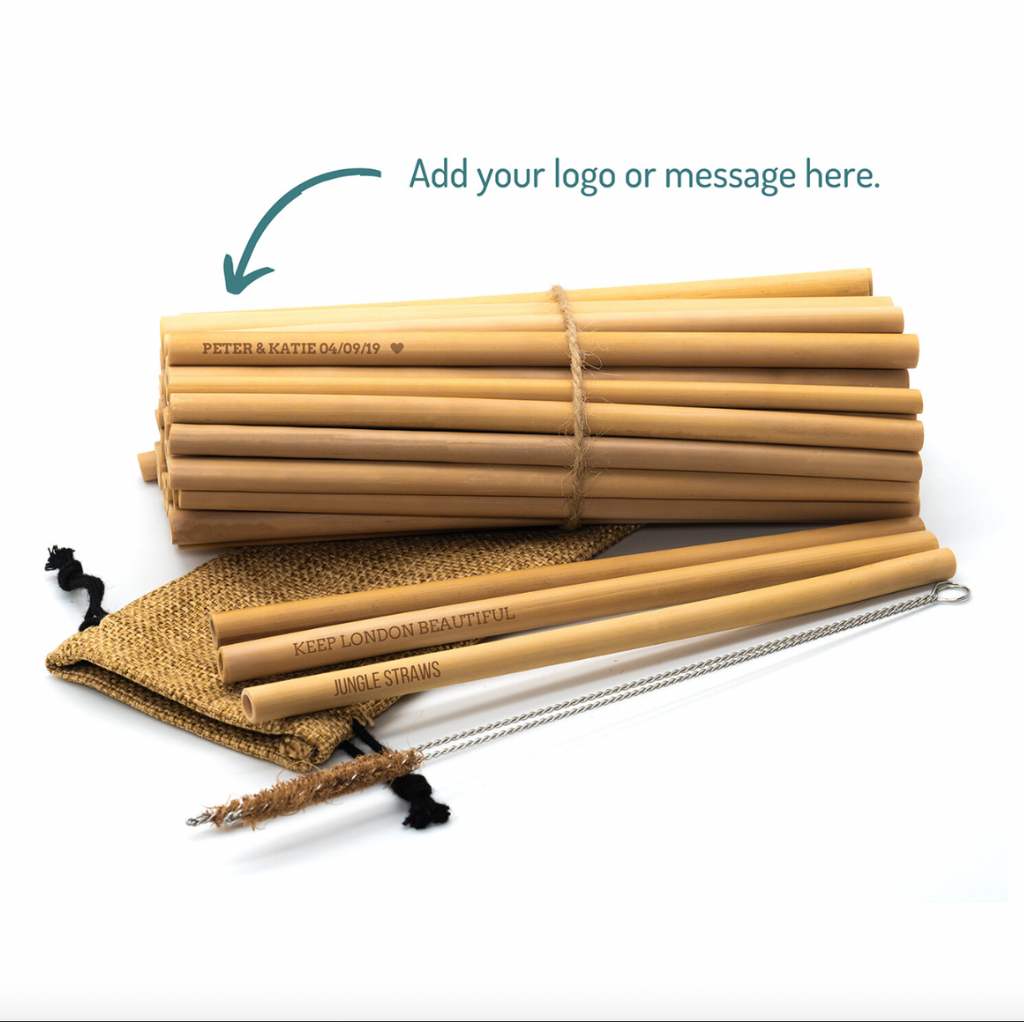 branded bamboo straws