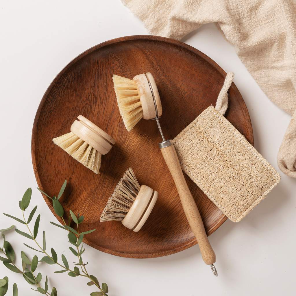 sustainable dish brush set