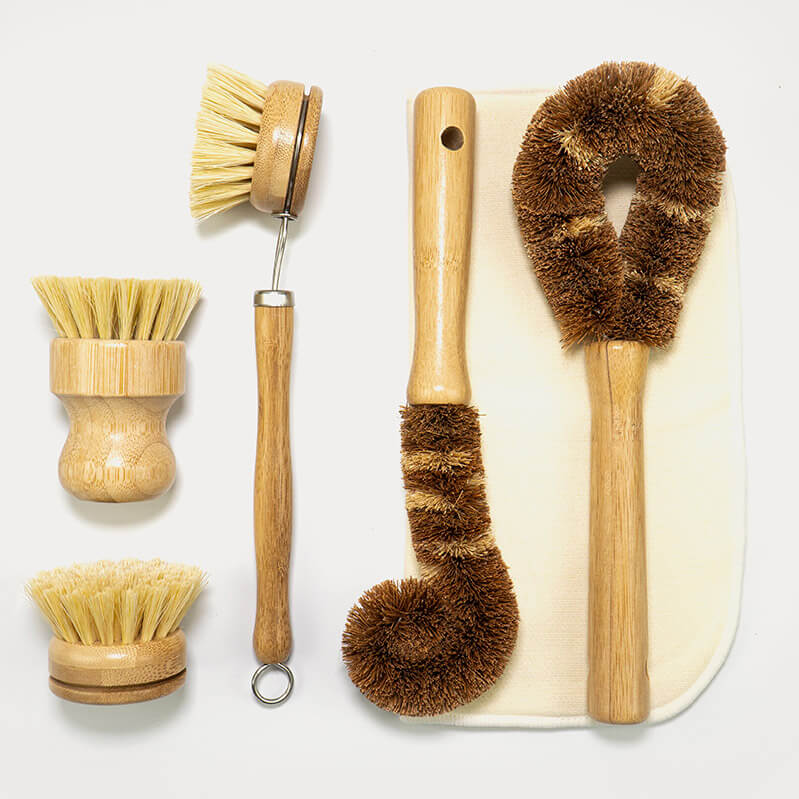 Jungle Culture Natural Kitchen Brush Set