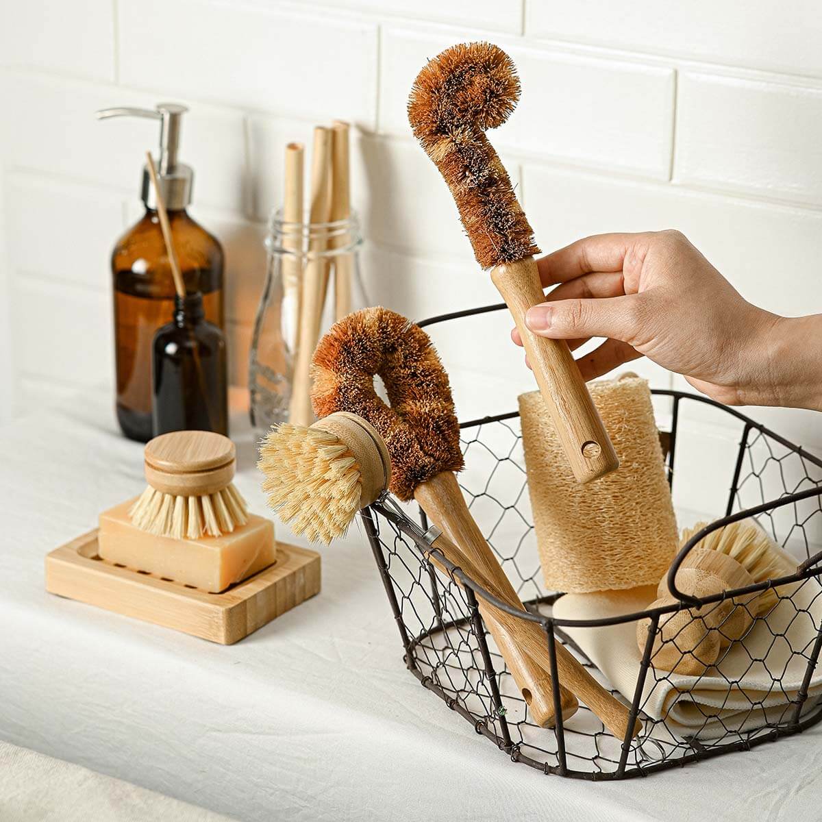LOW Dish Brushes for Washing Up