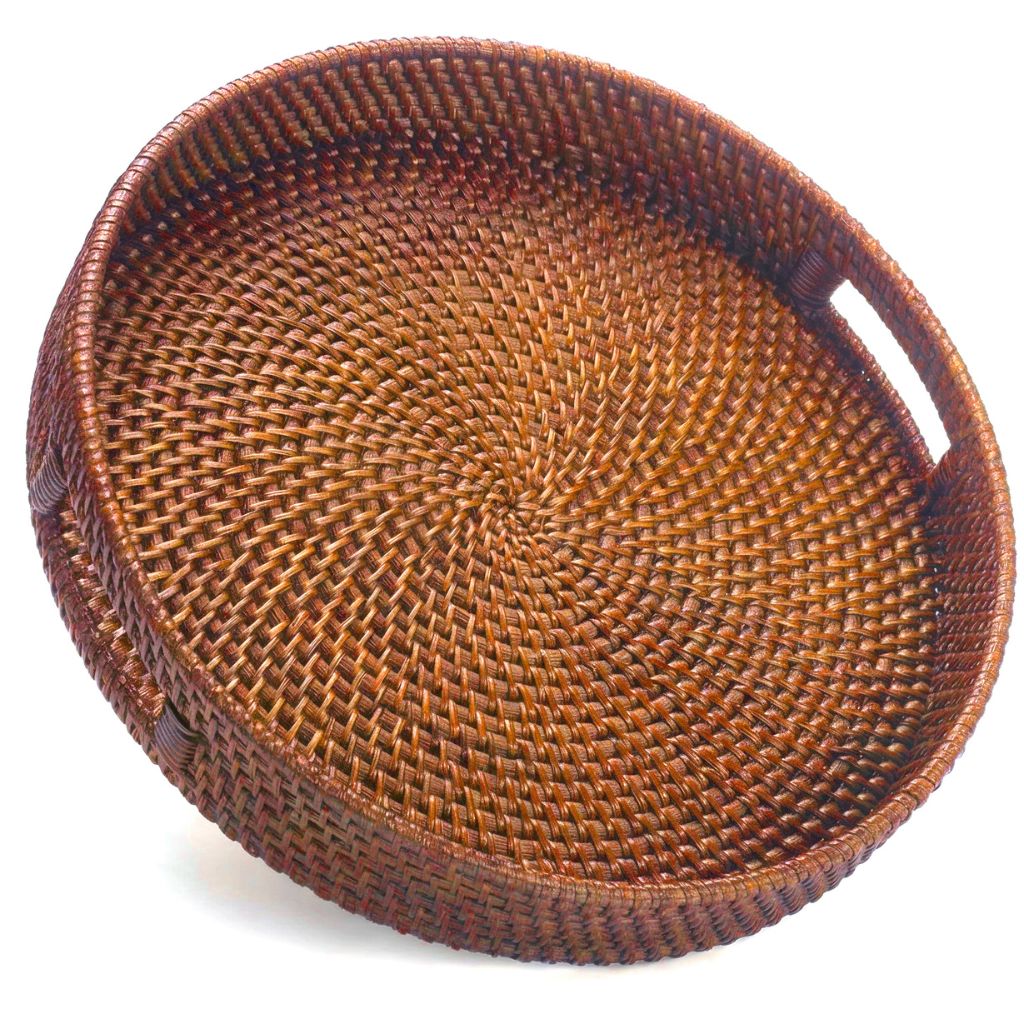 Rattan Trays • Dark Brown (Multiple Sizes)