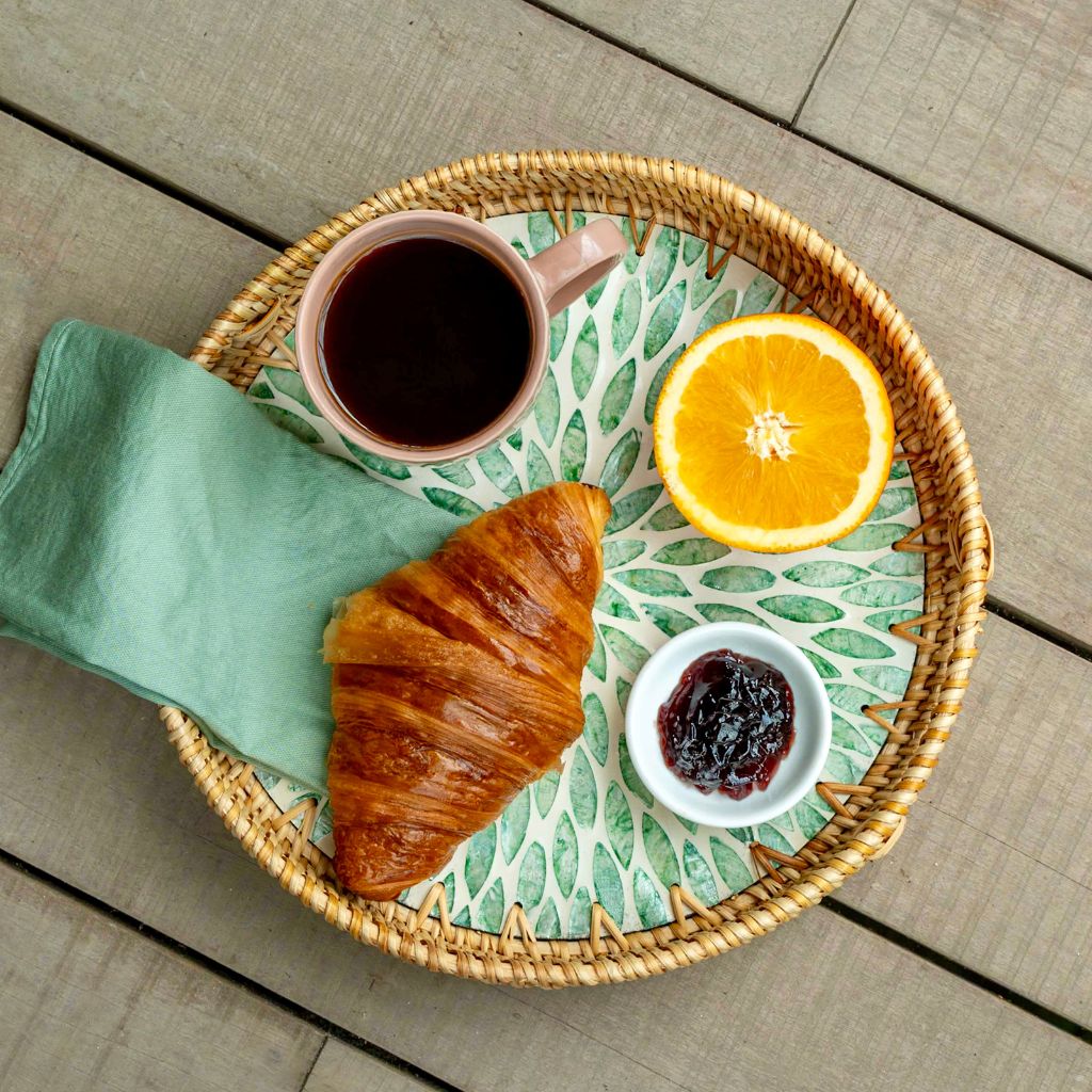 natural rattan trays in multiple sizes
