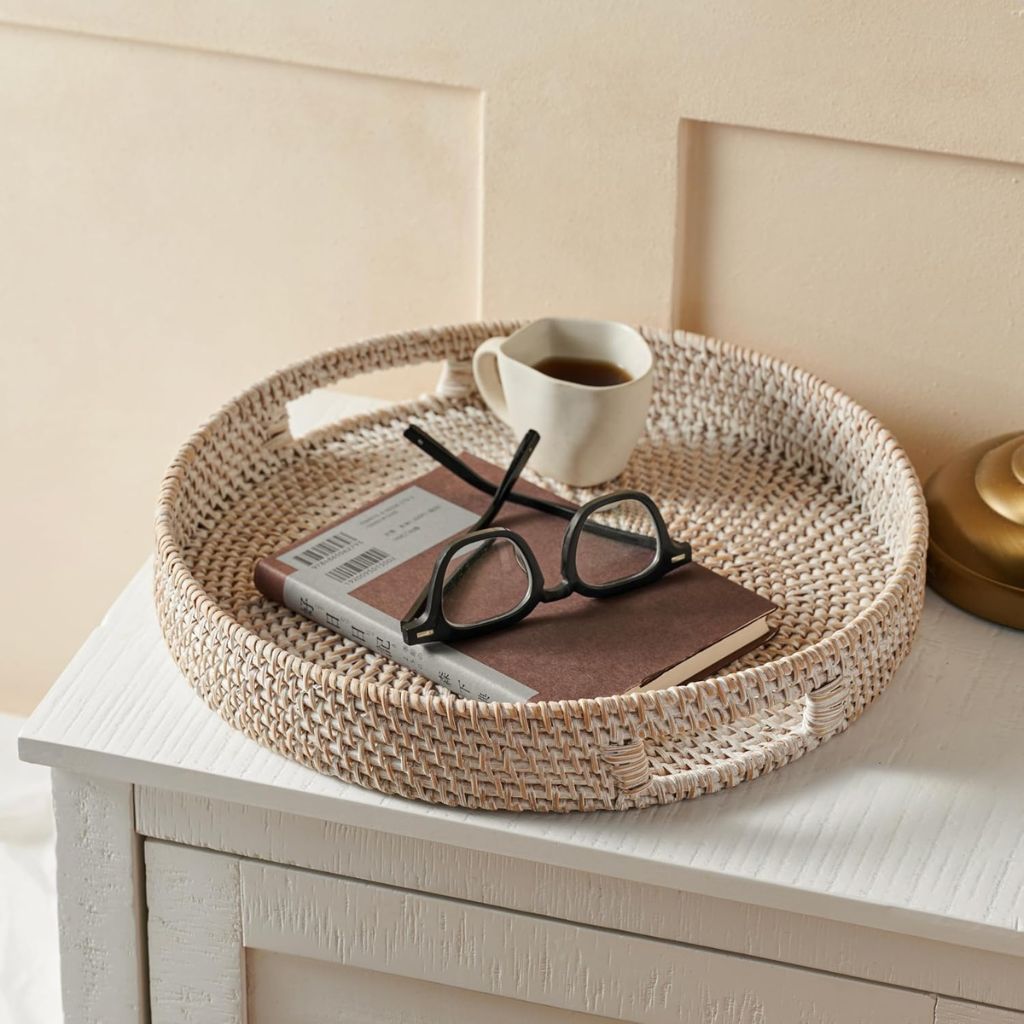 natural rattan trays eco