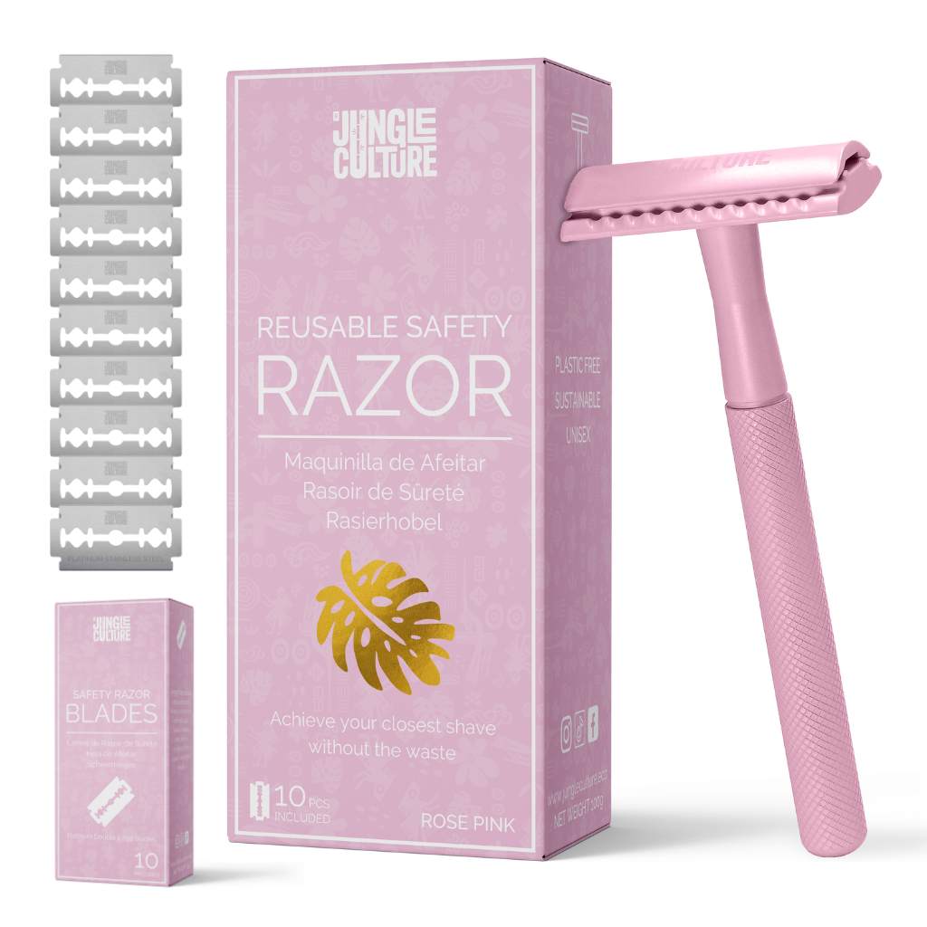 Diamond Grip Jungle Culture Safety Razors | Includes 10x Razor Blades