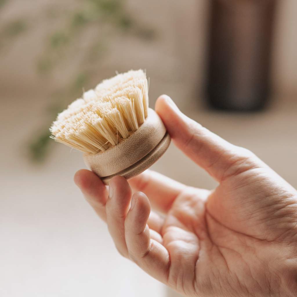 Natural Dish Brushes for Washing Up | Plant Based Kitchen Scrubber Brush (6 Piece Starter Set)