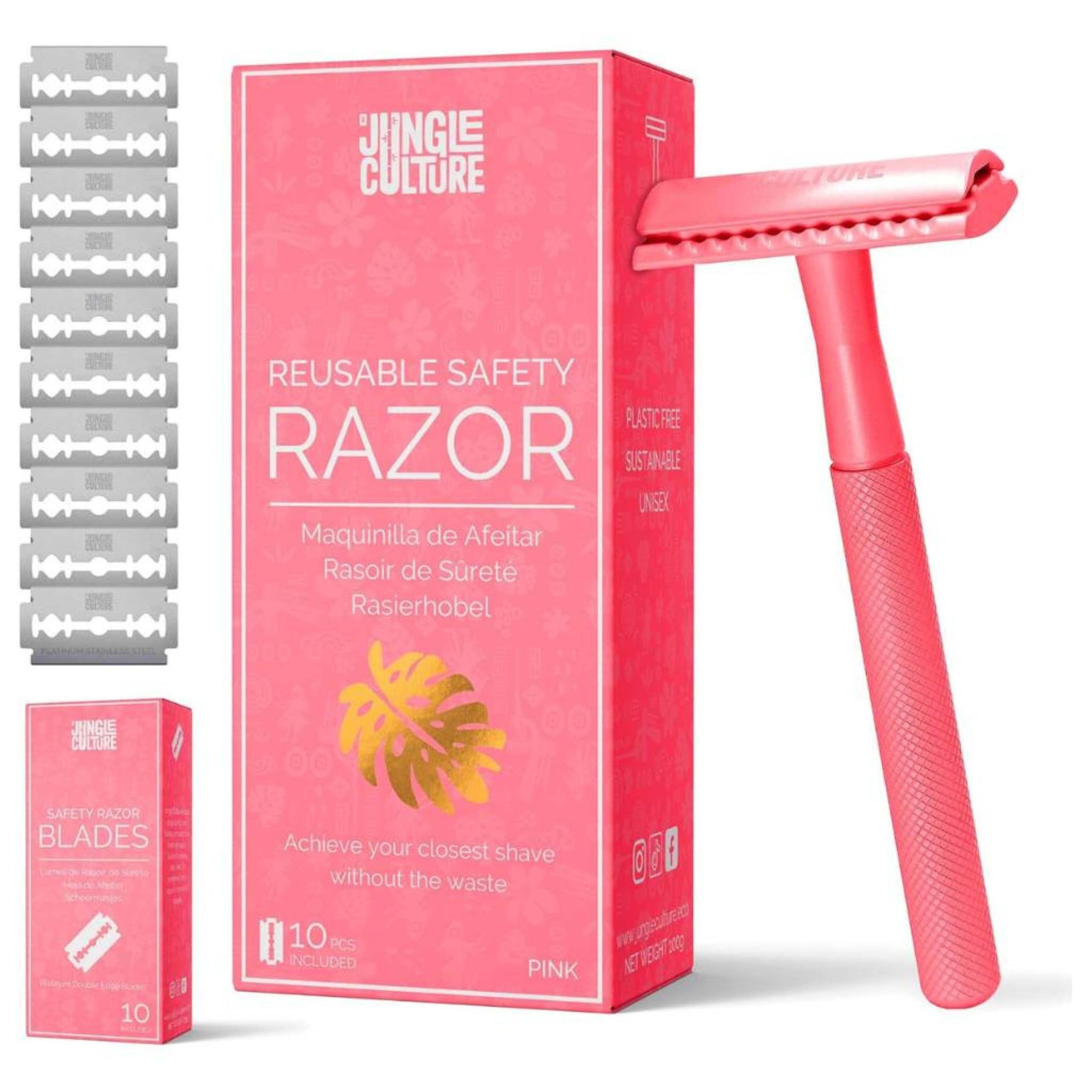 Female Safety Razor Reusable Safety Razors for Women & Men | Jungle Culture