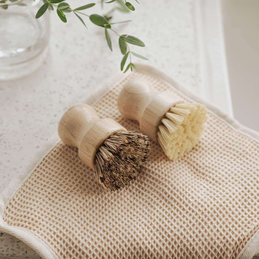 Natural Dish Scrub Brush  Basic Goods Trading Co. – Net Zero Co.