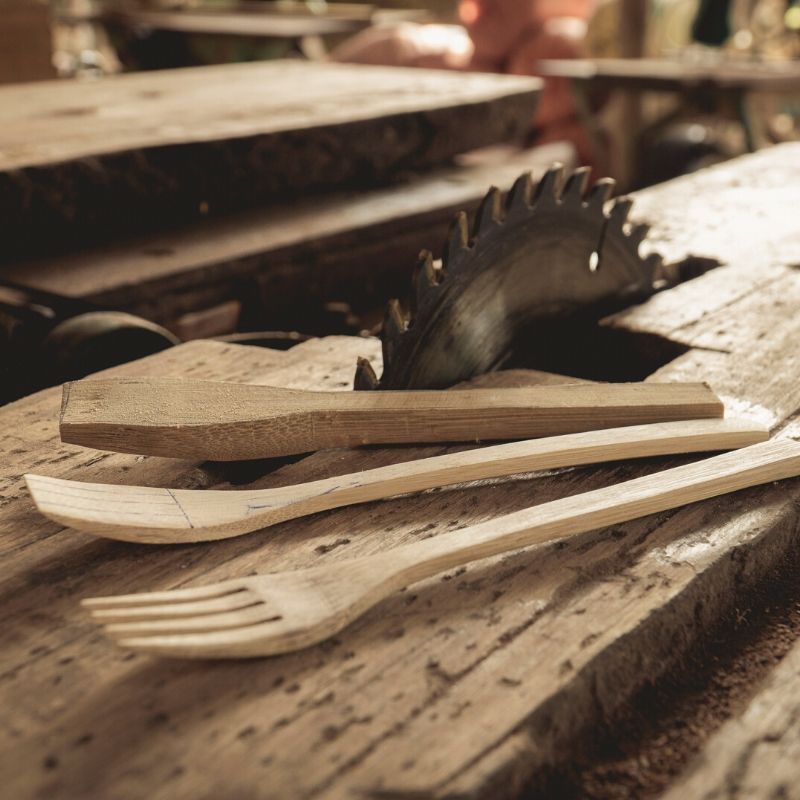 Wooden Cutlery Set UK