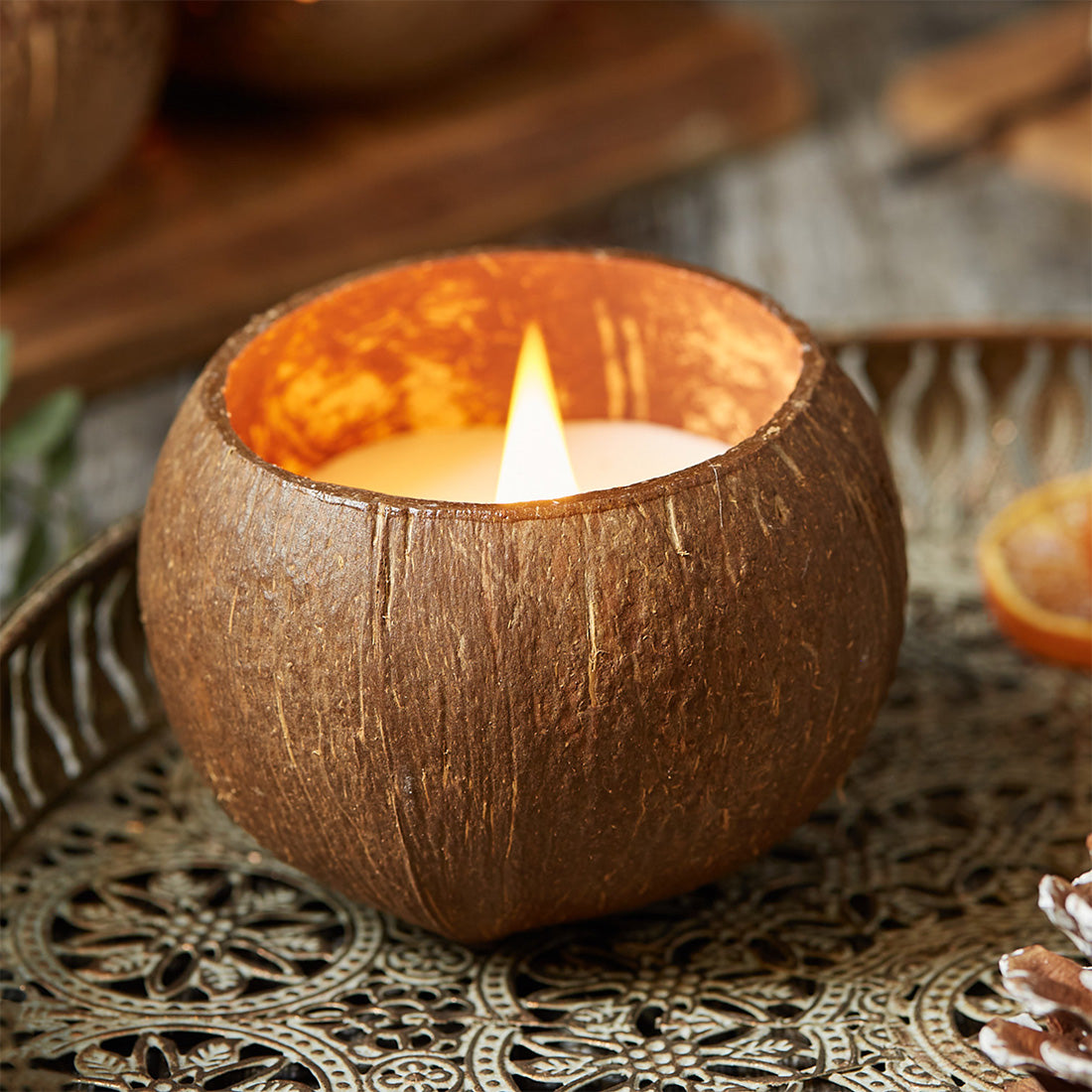 coconut scented natural candles