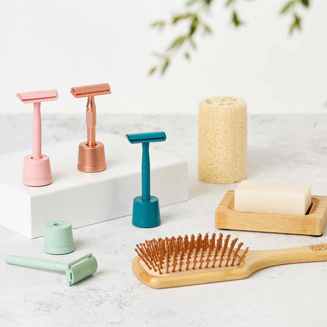 SafetyJungle Culture Razors with Stands Reusable Eco Razor