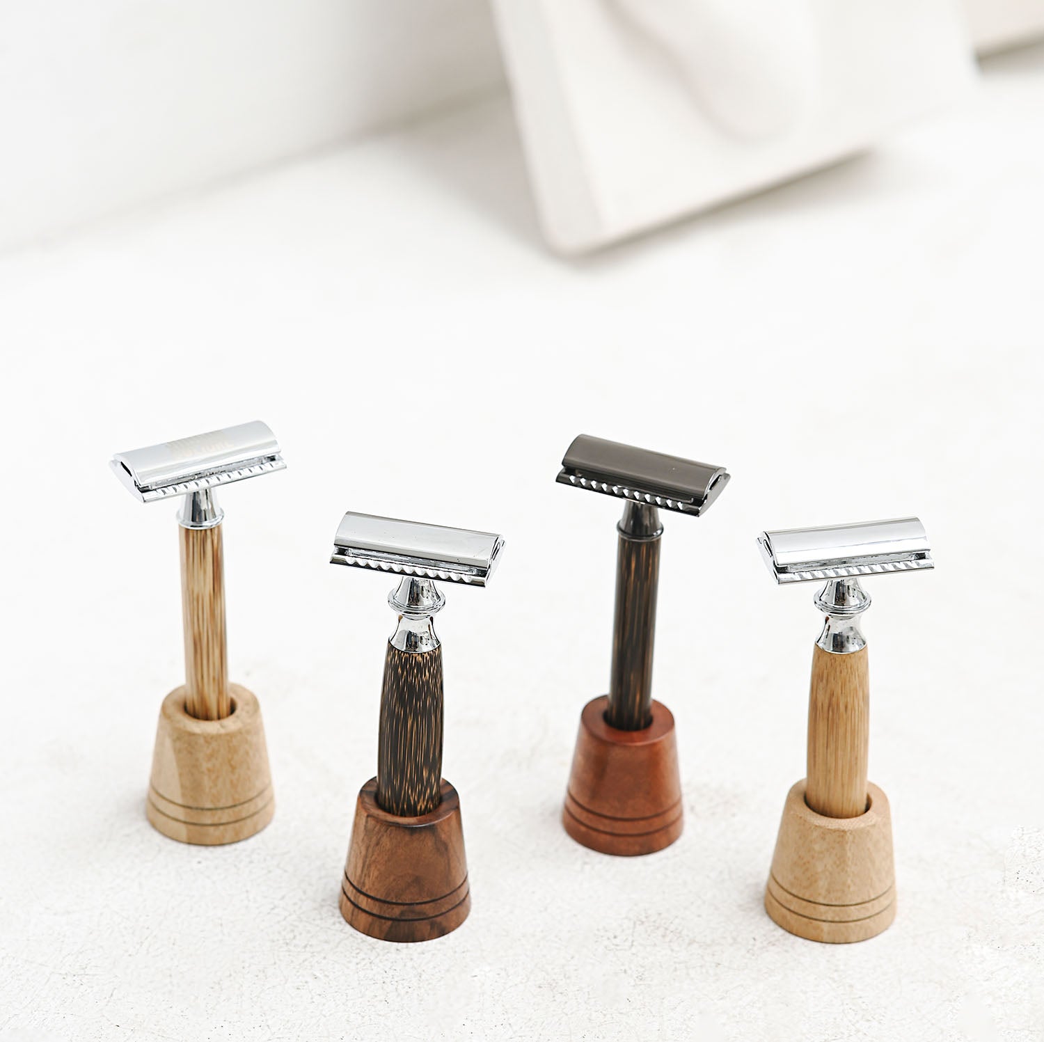 Safety Razor Stand | Metal or Bamboo Stands for Reusable Razors ...