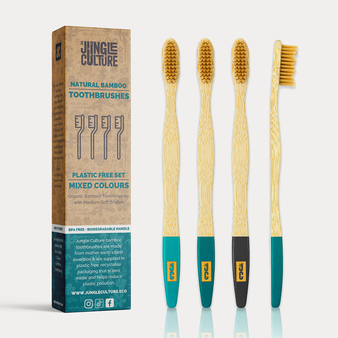Jungle Culture Bamboo Toothbrushes