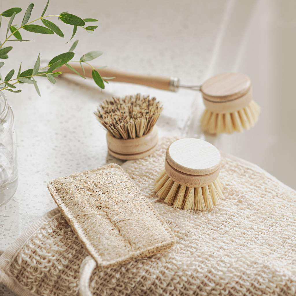 eco friendly cleaning kitchen brushes