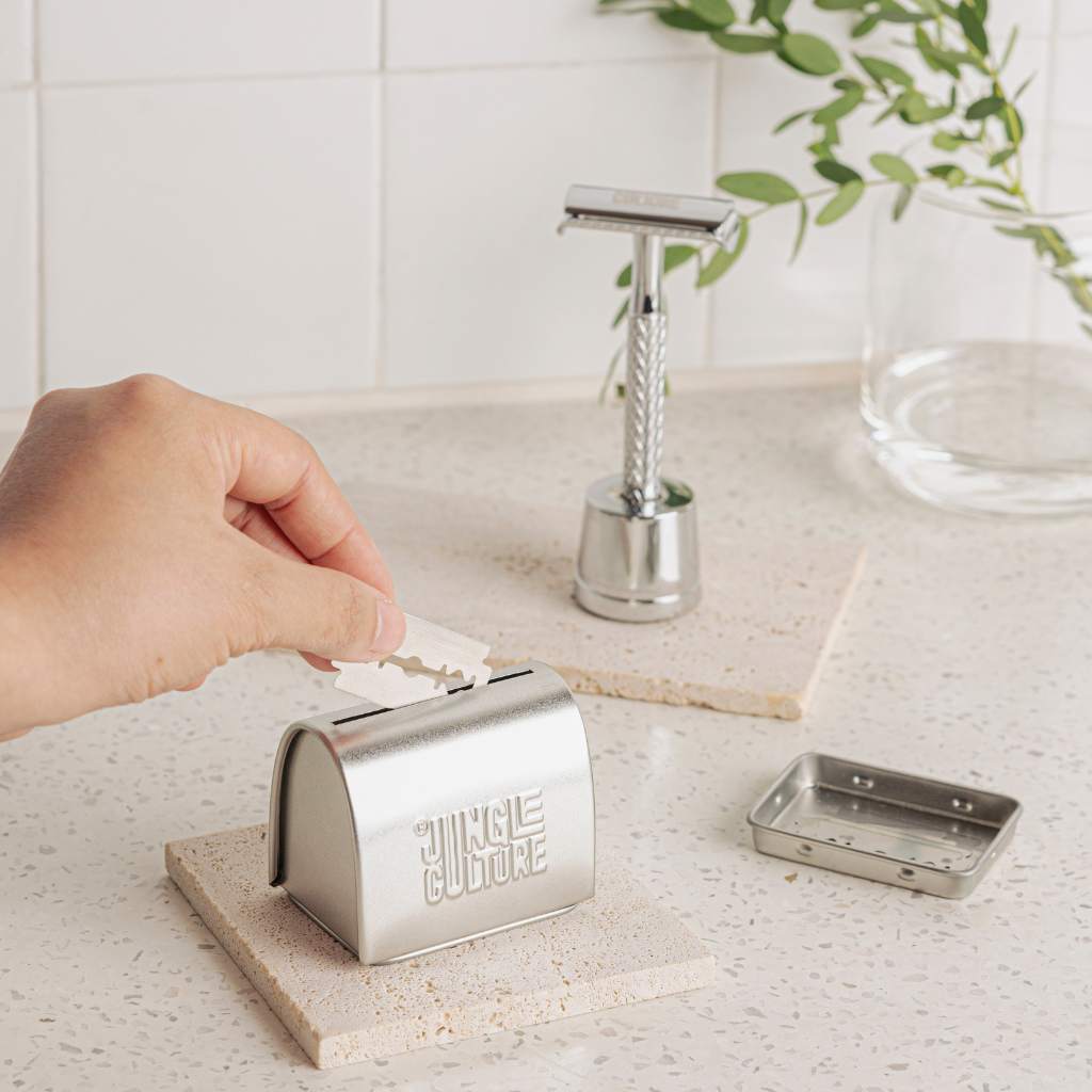 Home Razorblade Container Disposal Razor Blade Disposal Tin - Jungle Culture